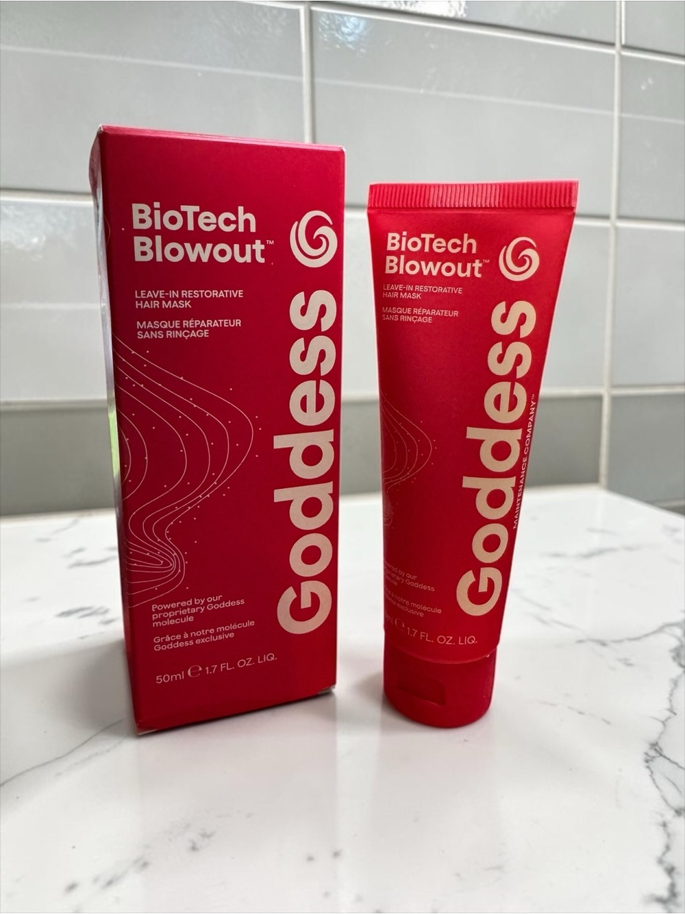 Goddess Leave-In Hair Mask - Bright RedTube